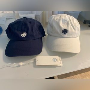 TORY BURCH LOGO CAP SET OF 2
